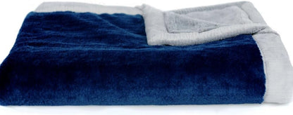 SARANONI Security Blankets for Babies Super Soft Boutique Quality Lush Luxury (Navy Gray, Receiving