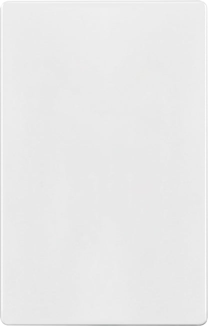 TG Mid-Size Screwless Blank Wall Plate, Child Safe Blank Device Outlet Cover, Medium Size 1-Gang 4.88" H x 3.11" L, Polycarbonate Thermoplastic, UL Listed, SP-MB1-W, White (1 Pack)