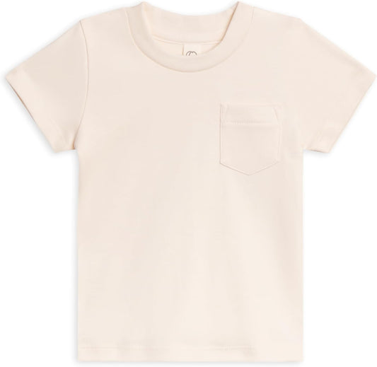 Colored Organics - Organic Cotton Toddler Short Sleeve Shirts - Baby Toddler and Kids Tops - Girls and Boys Tees