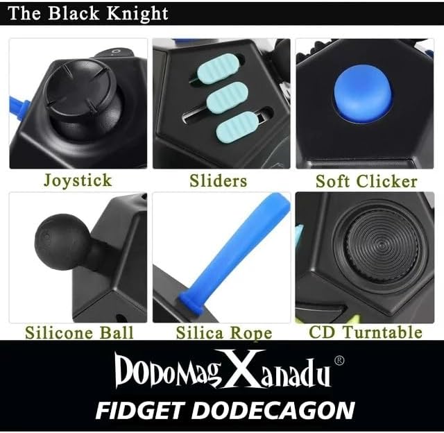 Fidget Dodecagon –12 Side Fidget Toy Cube Relieves Stress and Anxiety Anti Depression Cube for Children and Adults with ADHD ADD OCD Autism