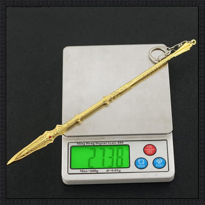 God of War Ragnarök Kratos' Draupnir Spear Action Figures Game Toys Collection Keychain Gift Desk Decoration Backpack Pendant Gift