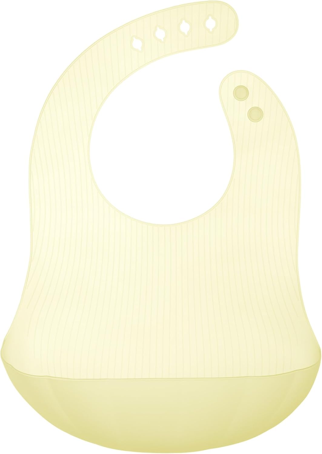 Olababy Fold N Go Silicone Baby Bib w Travel Case | Lightweight Design Eases Pressure Bruising for