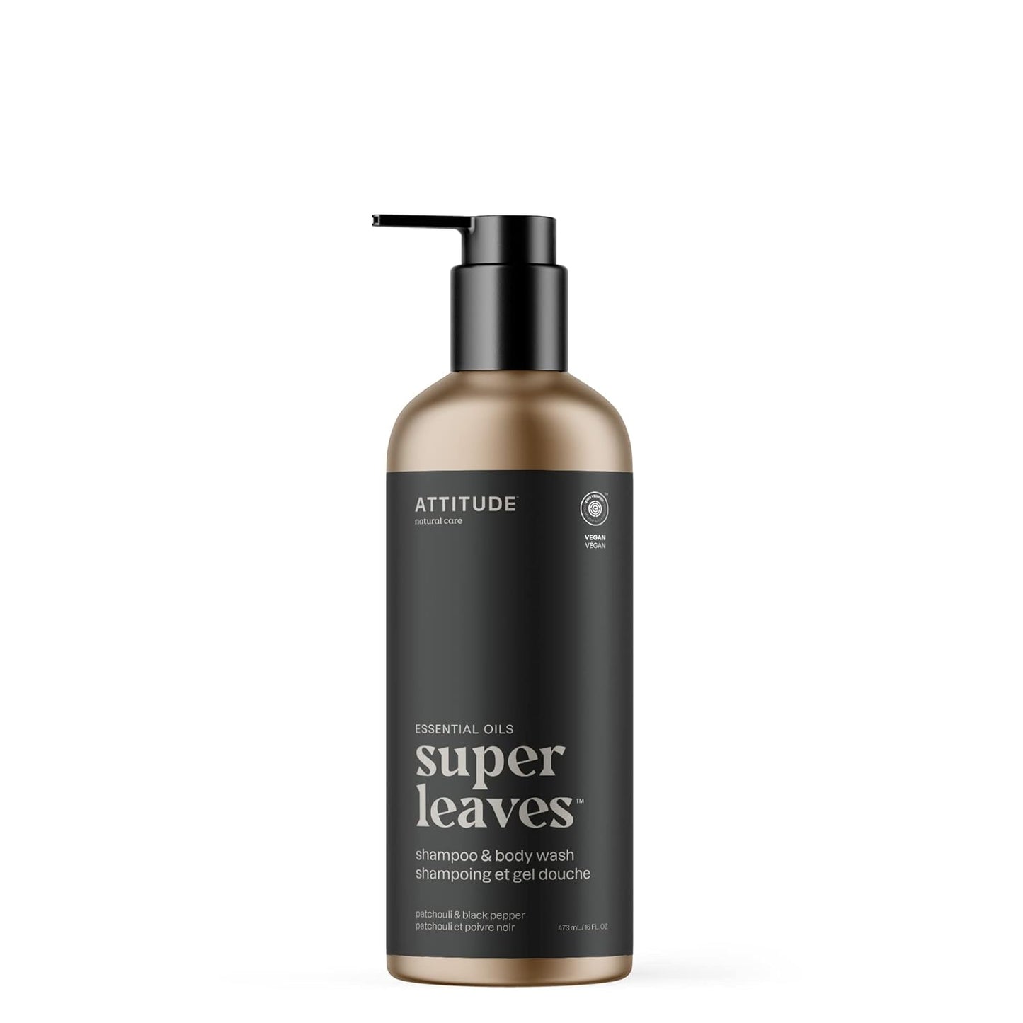 ATTITUDE 2-in-1 Body Wash and Hair Shampoo, EWG Verified Shower Gel, Dermatologically Tested, Made