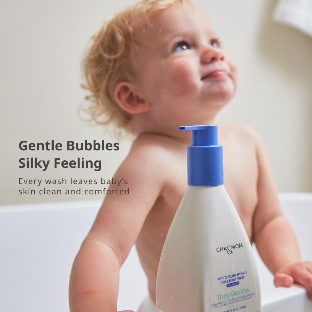 Cha&Mom Head-to-toe Korean Baby Skincare - Hypoallergenic, Plant Based, and Natural Hair & Body