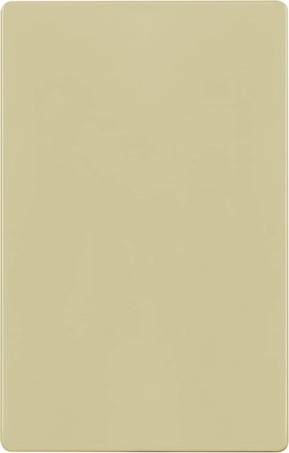 ENERLITES Screwless Blank Wall Plate, Child Safe Blank Device Outlet Cover, Standard Size, 1-Gang 4.68" x 2.93", Polycarbonate Thermoplastic, UL Listed, SI8801-I, Glossy, Ivory