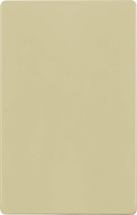 ENERLITES Screwless Blank Wall Plate, Child Safe Blank Device Outlet Cover, Standard Size, 1-Gang 4.68" x 2.93", Polycarbonate Thermoplastic, UL Listed, SI8801-I, Glossy, Ivory