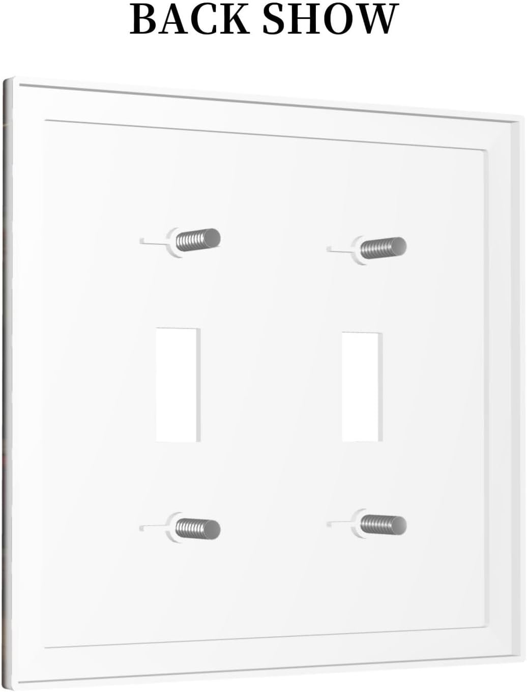 Decorative Switch Covers Plate Funny Red Boxing Cats White Tomcat 2 Gang Wall Plate Unique Double Toggle Light Switch Plate Wall Cover Plate Faceplate for Bedroom Home Decor