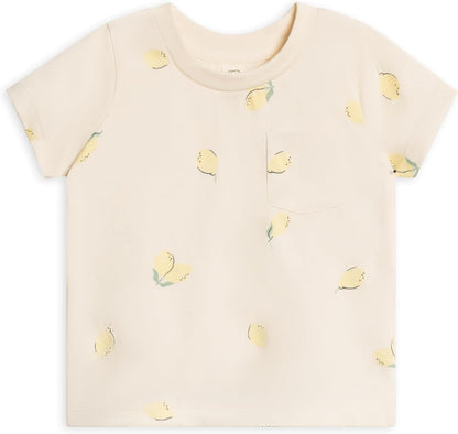 Colored Organics - Organic Cotton Toddler Short Sleeve Shirts - Baby Toddler and Kids Tops - Girls and Boys Tees