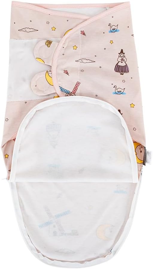 HOUSBAY Baby Swaddle Blanket Boy Girl,Super Soft Material Newborn Adjustable Swaddles 2-Way Zipper