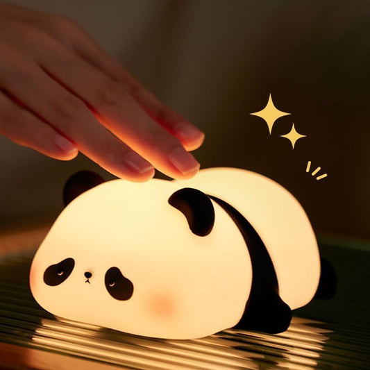 Cute Duck Lamp,Fun Lying Flat Duck/Chicken/Pig/Rabbit/Panda Night Light,LED Squishy Animal Novelty Lamp,Toddler Baby Night Light for Kids,Nursery Touch Kawaii Lamp Room/House Décor