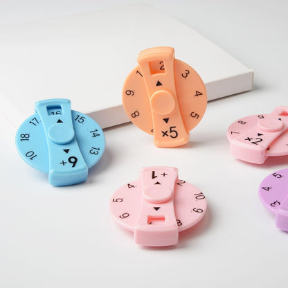 Math Fidget Spinner, Numbers Addition&Subtraction, Multiplication&Division Fidget Spinner, Fidget Learning Game Toy,Math Game for Learning & Education Toys (Macarons9Pcs(Multiplication & Division))