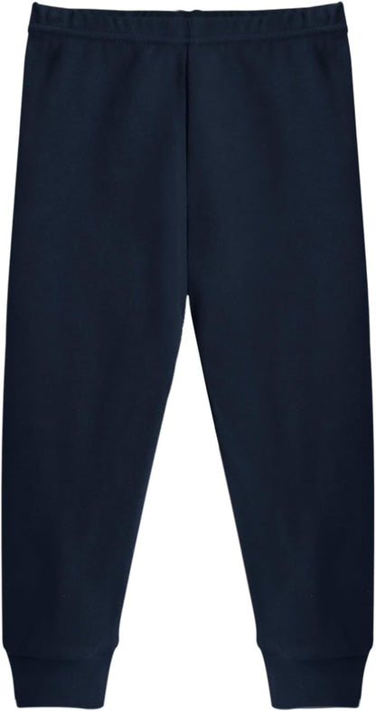 GLASH Kids Baby and Toddler Boys Cotton Pants, 4 Pack 2T-6Y Joggers Sweatpants for Boys