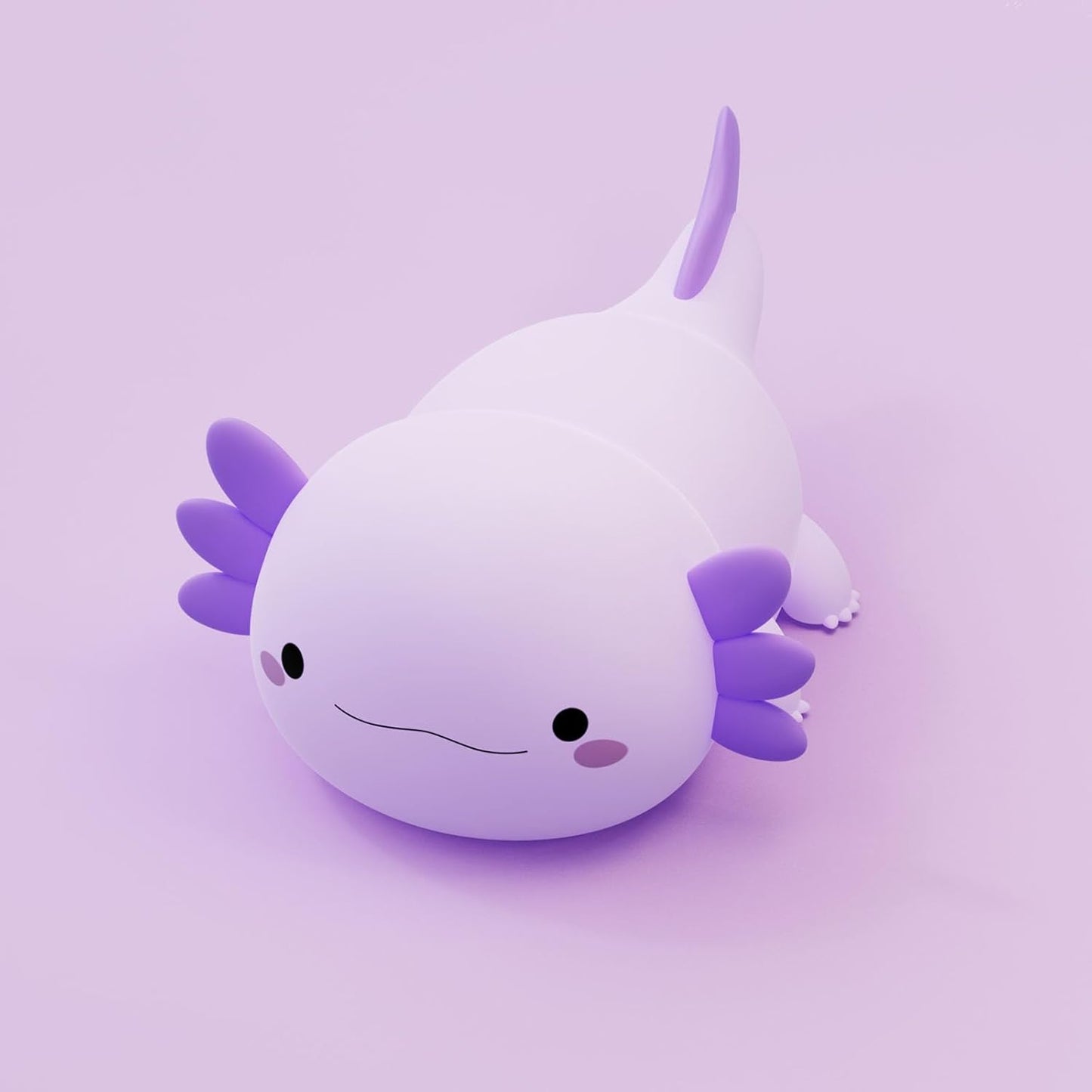 DREAMING MY DREAM Axolotl Night Light for Kids,Cute Axolotl Gifts lamp Rechargeable Light Table Bedside Lamp,LED Animal Silicone Nursery Night Lamp Cute Room Decor for Kids Girls Boys