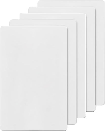 ENERLITES SI8801-W-5PCS, Screwless Blank Wall Plate, Child Safe Blank Device Outlet Cover, Standard Size, 1-Gang 4.68" x 2.93", Polycarbonate Thermoplastic, UL Listed, Glossy, White, 5 pack