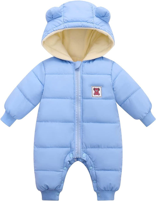 Cute Baby Boys Snowsuit New Born baby girls Winter Coat Toddler Clothes
