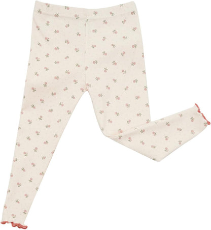 AVAUMA Baby Boy Girl Pajama Set 6M-7T Kids Cute Toddler Snug fit Flower Pattern Design Pjs Cotton Sleepwear Ruffled Shirring