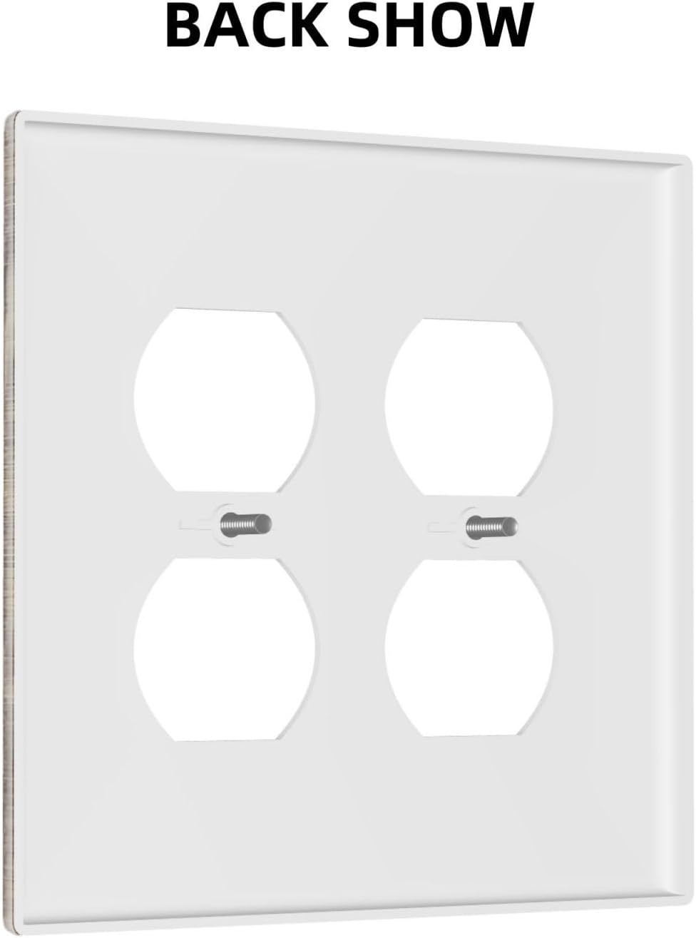 Outlet Covers Retro Rustic Brown Wood Grain 2 Gang Double Duplex Decorative Light Switch Covers