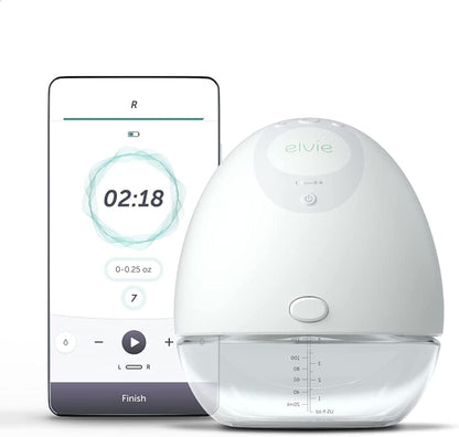 Elvie - Single, Wearable Breast Pump w/App - The Smallest & Quietest - Portable - Hands Free &