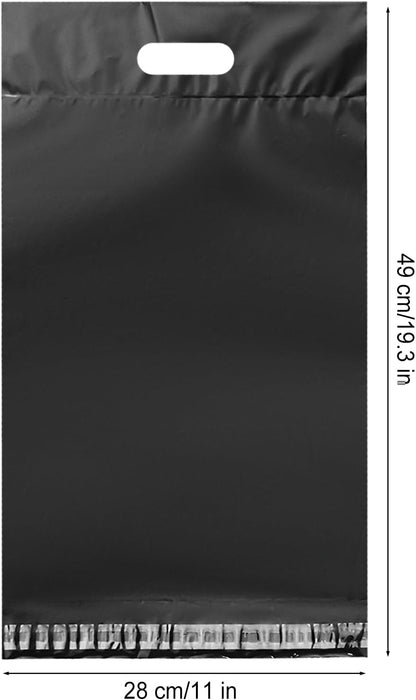 100 Pack Plastic Bags for Adult Diaper Disposal Handle Adult Diaper Disposal Self-Adhesive Strips to Seal in Odours Suitable for Elderly Nappy Care at Home and for Travel (Whiteï¼?(Black)