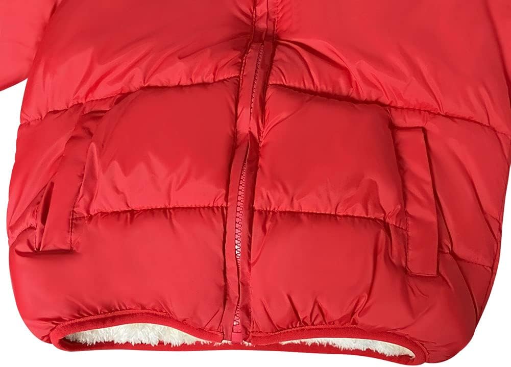 Baby Girls Boys' Winter Fleece Jackets With Hooded Toddler Cotton Dress Warm Lined Coat Outer Clothing