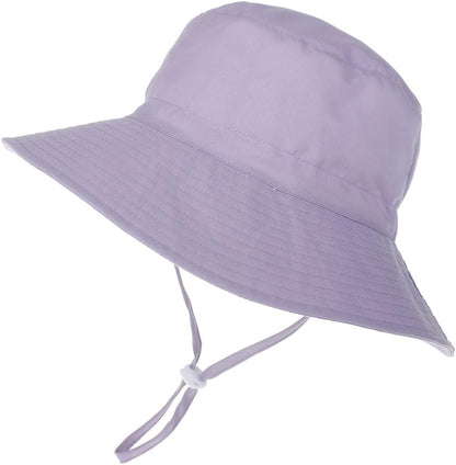 Baby Sun Hat Toddler Beach Swim Hats UPF 50+ Summer Bucket Hat Kids Infant Wide Brim Adjustable Sun Hat for Baby Boy Girls