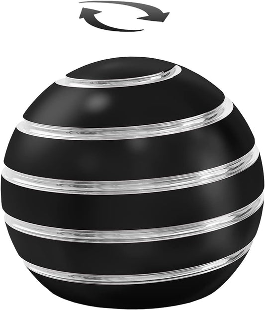 Fidget Toys, Stress Toys for Kids Adults, Kinetic Desk Toys for Office Anxiety, Spinning Desk Toys Fidget Spinner Toys for Kids Party Favors Stocking Stuffers (1.54", Black)