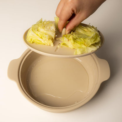 Microwave Silicone Steamer for Baby Food, Made In Korea, Oven & Dishwasher Safe to 482°F, Easy