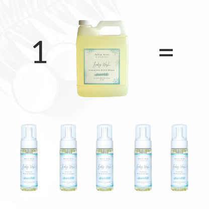 SoCal Suds & Company - 2-in-1 Organic Foaming Baby Wash Castile Soap & Shampoo Refill - Gentle Body