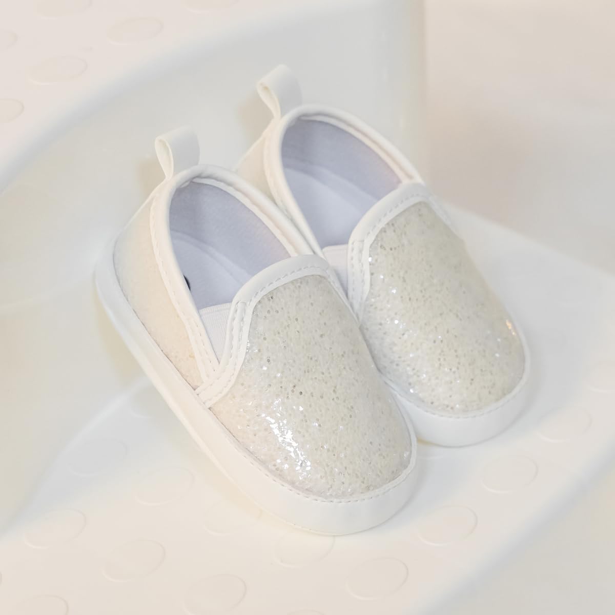 Morbido Infant Baby Boys Girls Canvas Sneaker Toddler Slip On Anti Skid Newborn First Walkers Candy Shoes for 0-18 Months