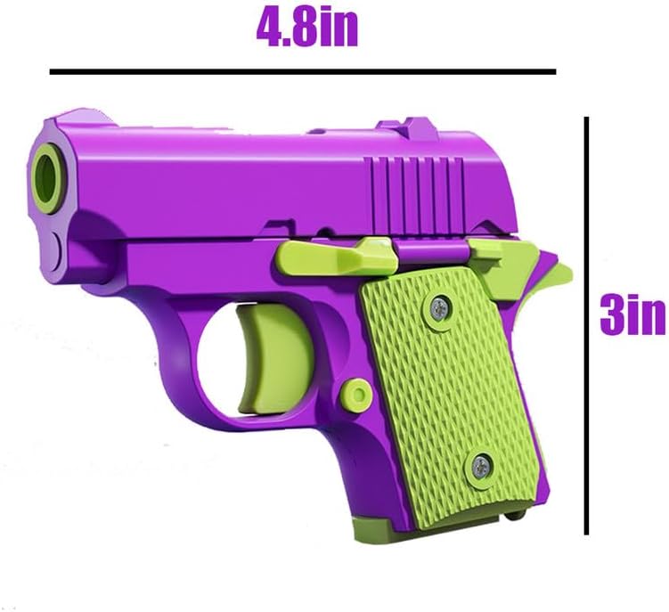 Easter Basket Stuffers,1911 3D Printed Small Pistol Toys, Stress Relief Pistol Toys for Adults, Suitable for Relieving ADHD, Anxiety,Easter Fillers Easter Gifts for Boys(2pcs-D)