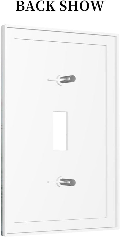 Decorative Light Switch Cover Wildflower Botanical Watercolor Floral 1 Gang Single Toggle Device Electrical Faceplate Switchplates Decorator Outlet Wall Plate For Bed Room Living Room