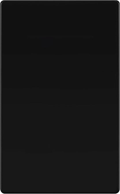 TG Mid-Size Screwless Blank Wall Plate, Child Safe Blank Device Outlet Cover, Medium Size 1-Gang 4.88" H x 3.11" L, Polycarbonate Thermoplastic, UL Listed, SP-MB1-BK, Black (1 Pack)