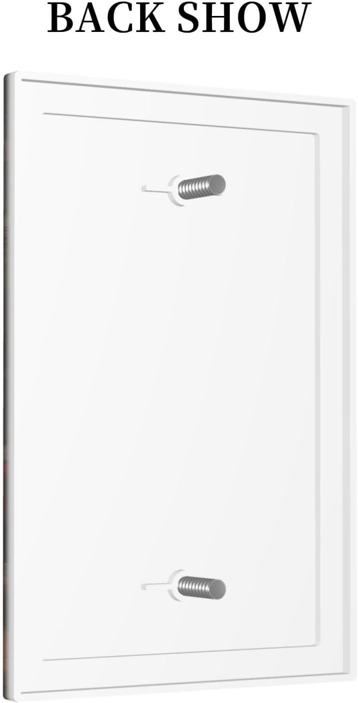 Decorative Switch Covers Plate Funny Red Boxing Cats White Tomcat 1 Gang No Device Single Blank Outlet Covers Wall Plate Cover Light Switch Plate Electrical Faceplate for Bedroom Decor