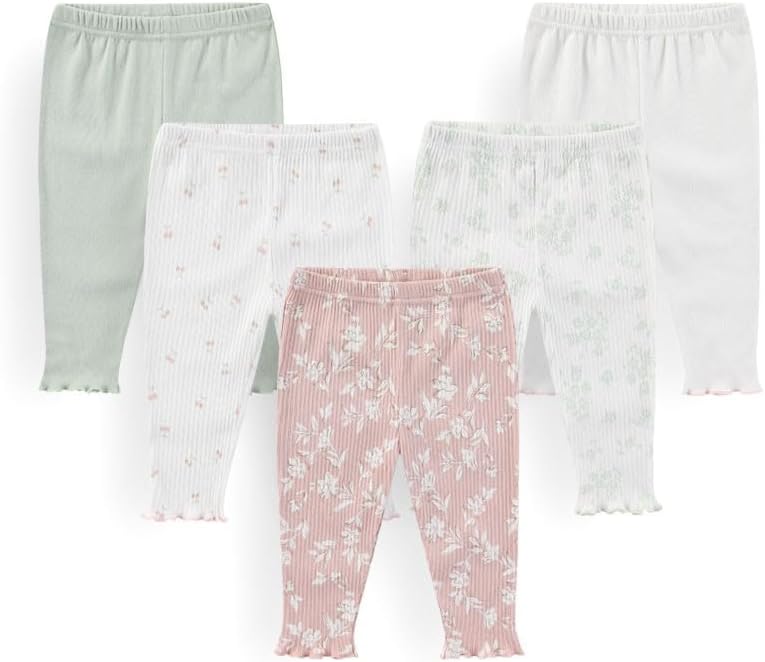 Kiddiezoom Newborn Baby Layette Set 10-Piece with Bodysuits and Pants Set for Unisex Baby Gift Sets