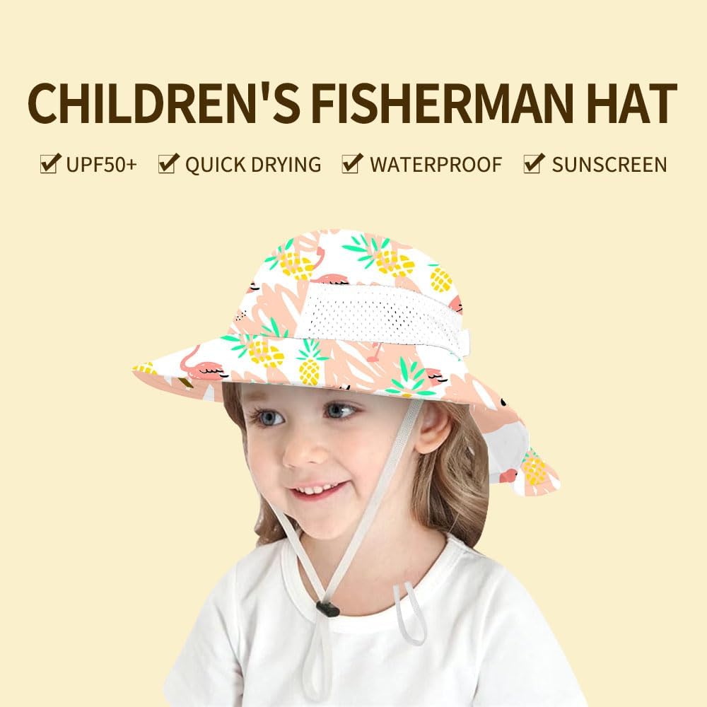 Baby Sun Protection Hat for Infant Toddlers Boys Girls UPF 50+ Sunhat for Outdoor Beach Swim