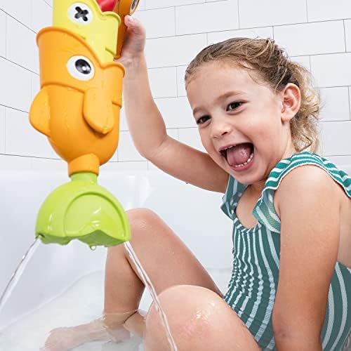 Yookidoo Toddler Baby Bath Magnetic Fishing Game Toy with Water Effects (Ages 2+) Includes 3 Moving