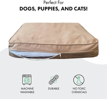 Molly Mutt Large Crib Mattress Cover - Wild Horses Print - Measures 27”x52”x5”- 100% Cotton - Durable - Breathable - Sustainable - Machine Washable Dog Bed Cover