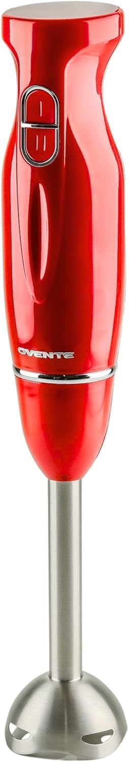OVENTE Immersion Hand Blender, 300W Electric Handheld Portable Stick Mixer with 2 Mixing Speed and