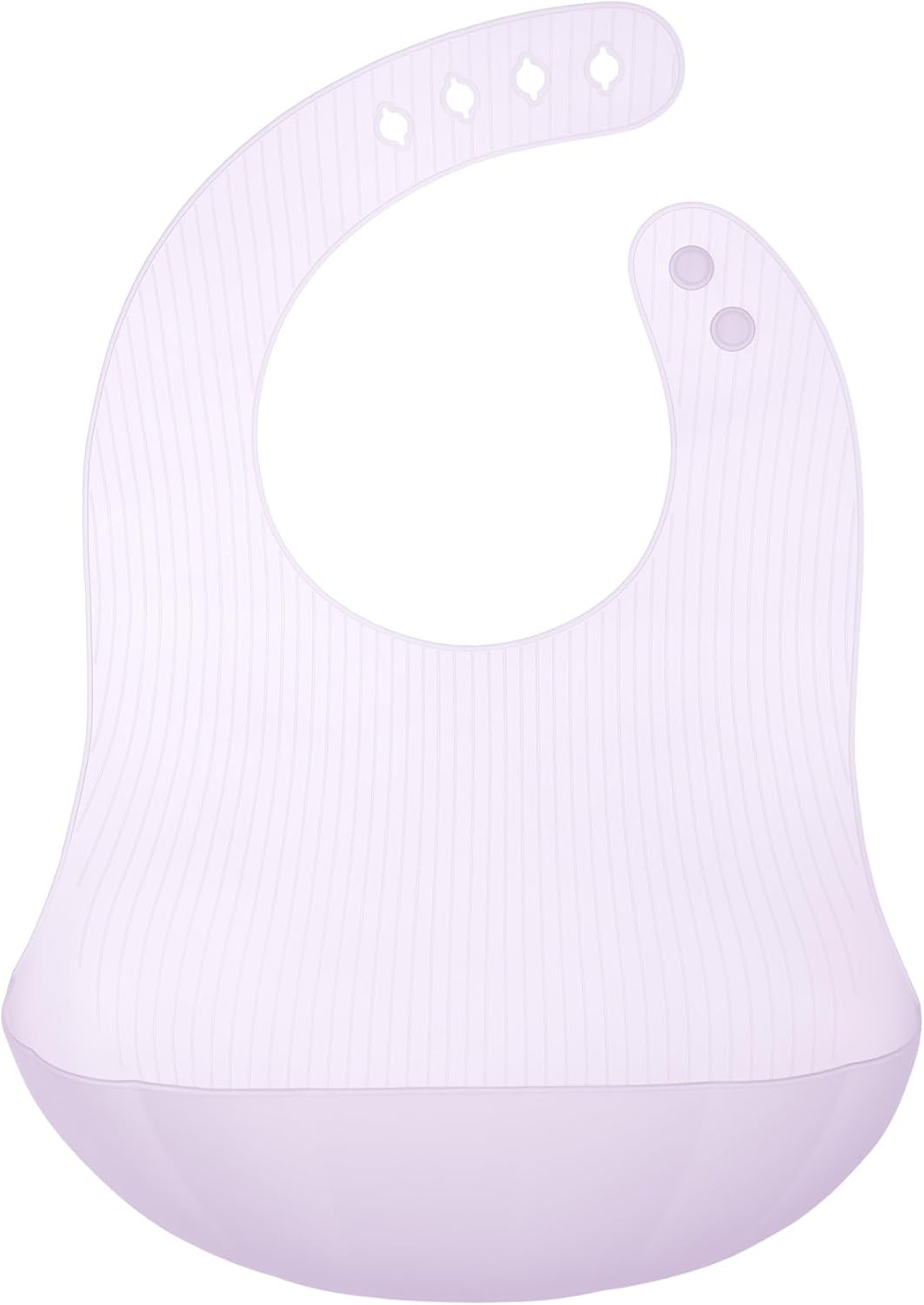 Olababy Fold N Go Silicone Baby Bib w Travel Case | Lightweight Design Eases Pressure Bruising for
