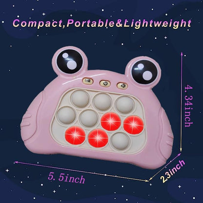 Pop It Fidget Toys Fast Push Game Handheld Game Puzzle Game for Kids 3-12 Birthday Gifts ，Sensory Fidget Toys for Kids and Adult（Pink）