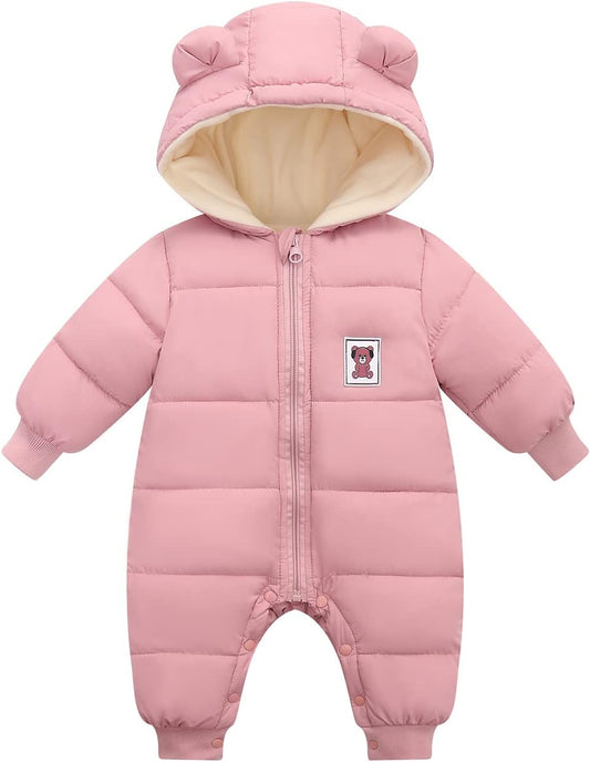 Cute Baby Boys Snowsuit New Born baby girls Winter Coat Toddler Clothes