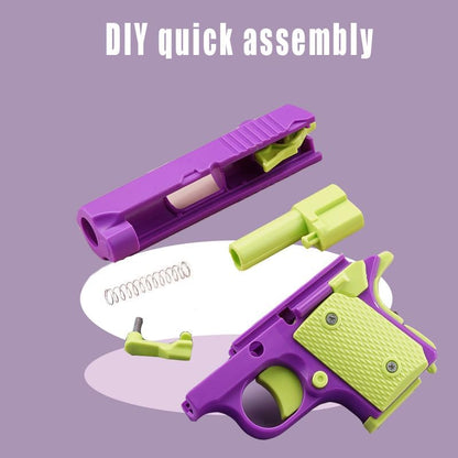 Easter Basket Stuffers,1911 3D Printed Small Pistol Toys, Stress Relief Pistol Toys for Adults, Suitable for Relieving ADHD, Anxiety,Easter Fillers Easter Gifts for Boys(2pcs-E)