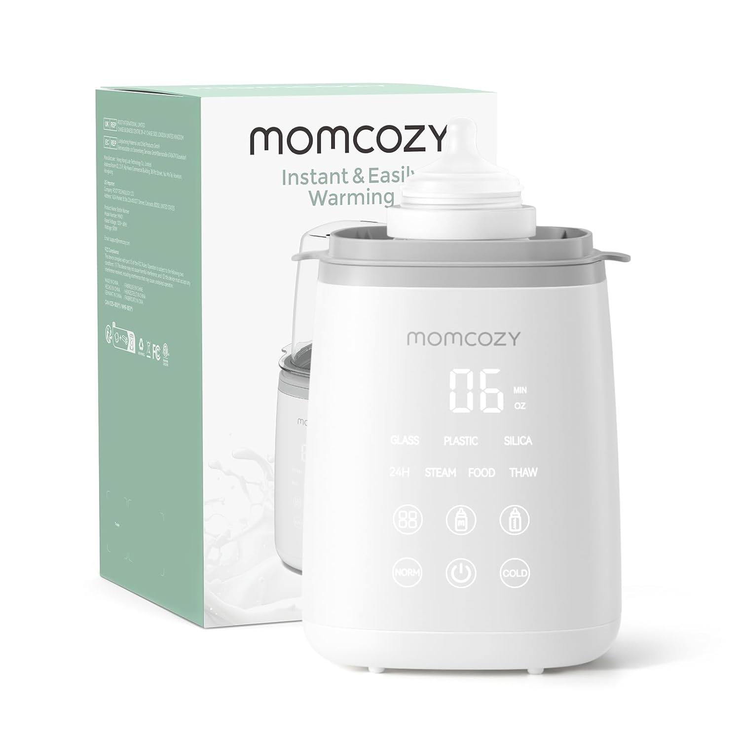 Momcozy Bottle Warmer, Fast Bottle Warmers for All Bottles with Timer, Accurate Temperature Control