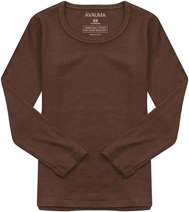 AVAUMA Baby Boys Girls Pajama Set Kids Toddler Snug fit Ribbed Sleepwear pjs for Daily Life Style