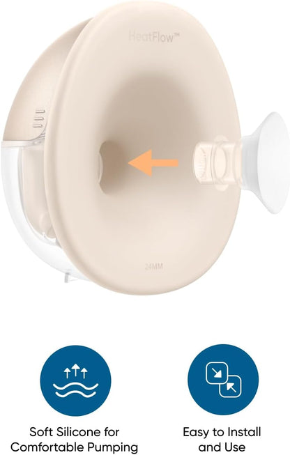 eufy Security Original 15mm Sizing Inserts (2-Pack) for Wearable Breast Pump S1/S1 Pro/E10/E20