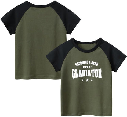 Boys' 4-Pack Excavator Short Sleeve Crewneck T-Shirts Top Tee Size 2-7 Years Toddler Boys' Value Pack Cotton T-Shirt