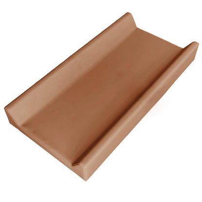 Owlowla Changing Pad Cover,Waterproof Changing Pad Covers-Soft Leather Diaper Changing Table Cover,Fits Standard Changing Pads for Baby Boy Girl（Brown）