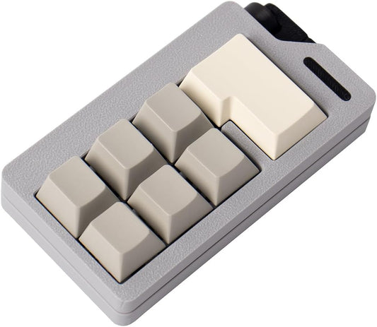 Keyboard Fidget Toys for Adults 3D Printing Keyboard Clicker Fidget Sensory Fun Toys with Keycaps Switch for Anxiety Decompression (Grey)