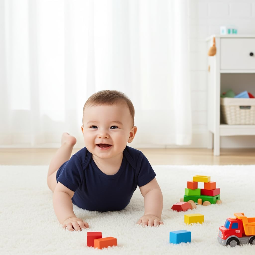 PATPAT Baby Bodysuits Supersoft Bamboo Viscose - Short Sleeve Boys and Girls - Newborn Infant Unisex Clothes Pack