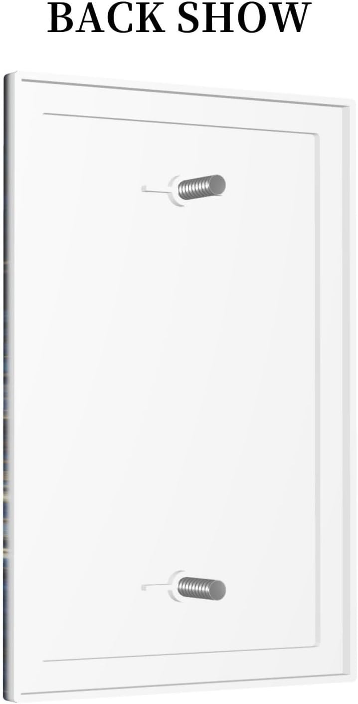 Decorative Switch Covers Plate Horror Night Blue Ocean Evil Octopus 1 Gang No Device Single Blank Outlet Covers Wall Plate Cover Light Switch Plate Electrical Faceplate for Bathroom Decor